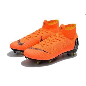 Kopačky Pánské Nike Mercurial SUPERFLY 6 ELITE SG-PRO Anti-Clog – oranžově černá